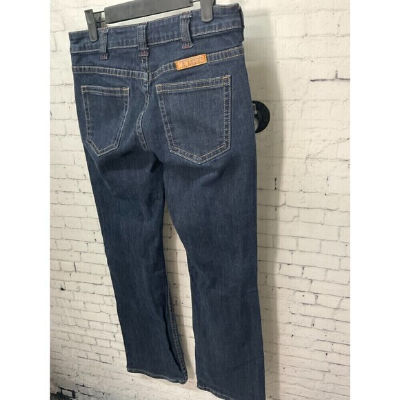 Cowgirl Tuff JUST TUFF JEANS Dark Wash Bootcut Trouser Pant Sz. 27x31 (U2) - Picture 5 of 10